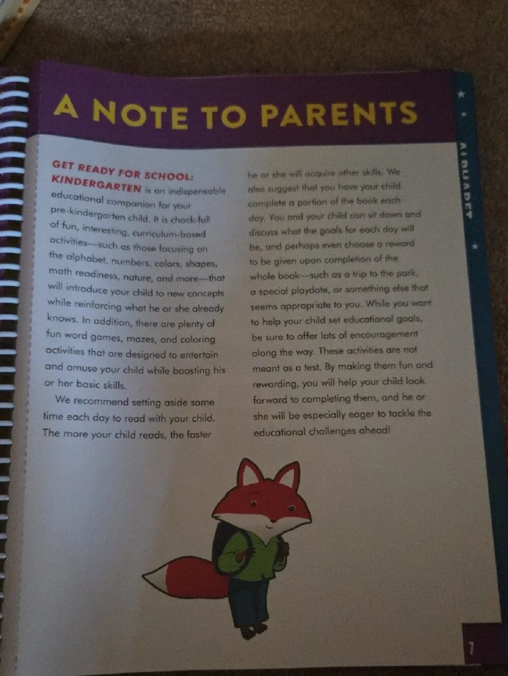 Get Ready for School Kindergarten Activity Book - Purple
